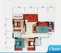 五洲汉唐B4型 3室1厅面积:89.40m平米