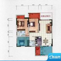 五洲汉唐C7型 3室2厅面积:109.65m平米