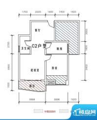 北城峰景C2 2室2厅1面积:68.25m平米