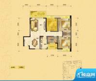 丽水天城C3型 3室2厅面积:107.12m平米