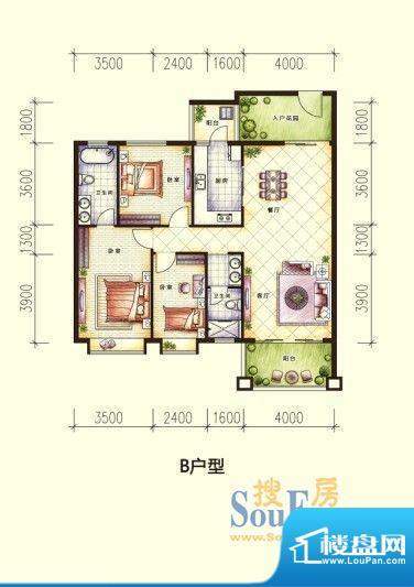 广博峰景户型图 面积:0.00m平米