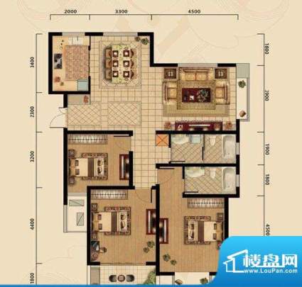 濠璟·半岛一期八栋面积:134.00m平米