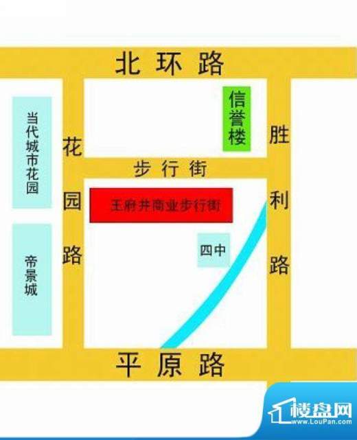 王府井·商业步行街交通图