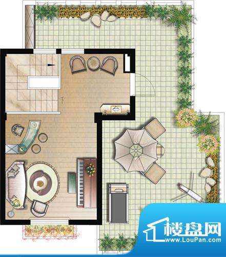 景瑞荣御蓝湾叠加5F面积:220.00平米