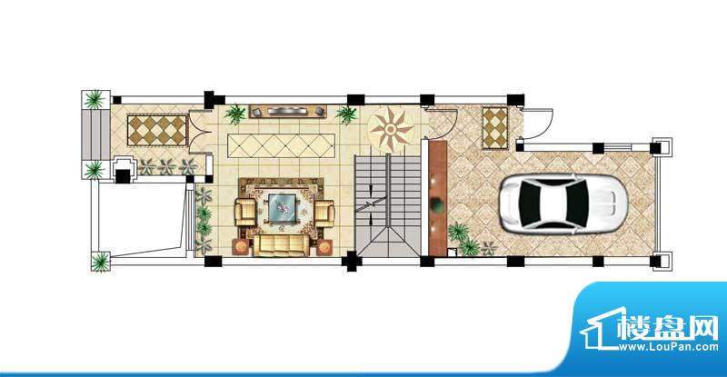 银河湾花园别墅A户型面积:357.00平米