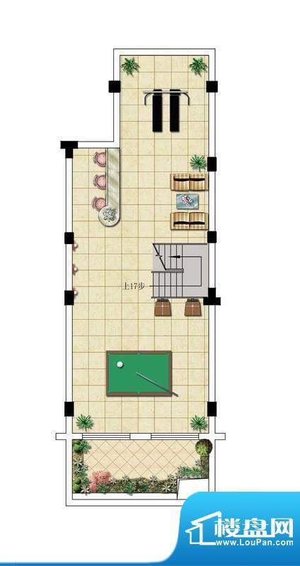 银河湾花园别墅B户型面积:357.00平米