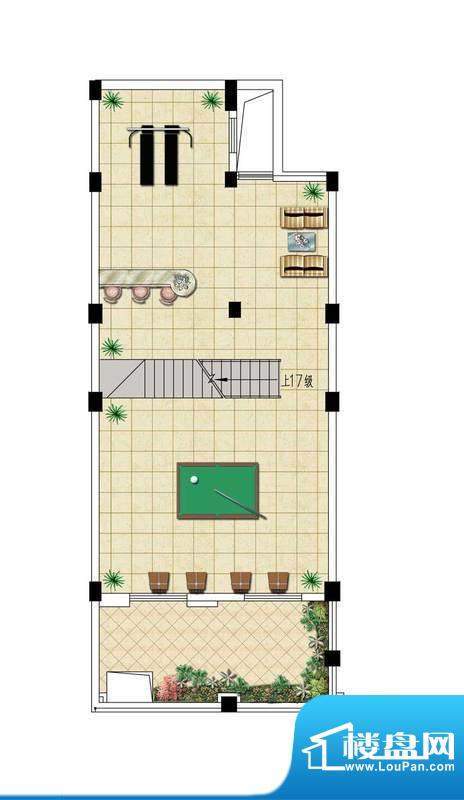 银河湾花园别墅C户型面积:357.00平米