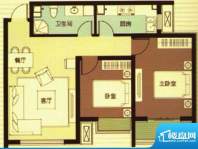 武阳秀美C座2-C户型面积:86.84m平米