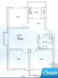 伊水华庭Na户型 3室面积:100.00m平米