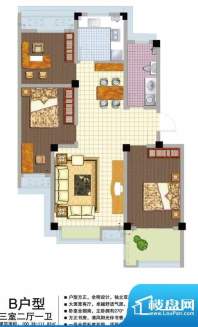 三江领秀B户型 3室2面积:0.00m平米