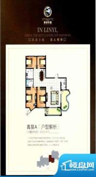 新港龙庭高层A4房2厅面积:0.00m平米