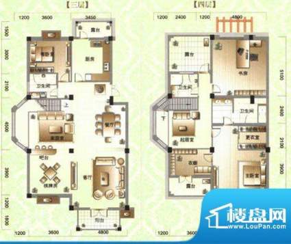 滨河阳光E3 4室4厅3面积:250.10m平米