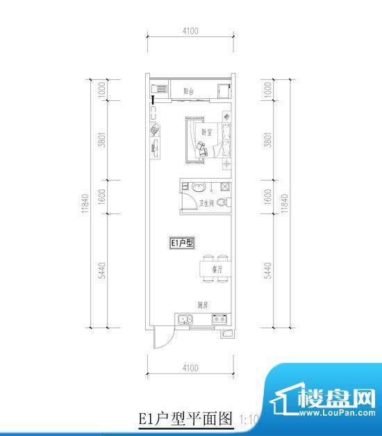 兰亭花园E1户型面积:0.00m平米