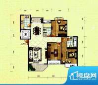 滨河国际8-9B户型 3面积:141.00m平米