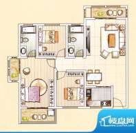 各个空间户型方正，后期空间利用率高；全明通透户型，居住舒适度较高，整个空间采光充足，利于后期居住；整个户型空间布局合理，做到了干湿分离、动静分离，方便后期生活。厨房空间不算开阔，日常使用功能可以满足，后期要减少不必要的器具装配，避免空间更加局促，公摊高于15%且低于25%，符合住宅公摊正常范围。