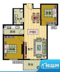 崇文社区户型C面积:0.00m平米