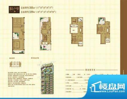 百联华府别墅B1户型面积:0.00m平米