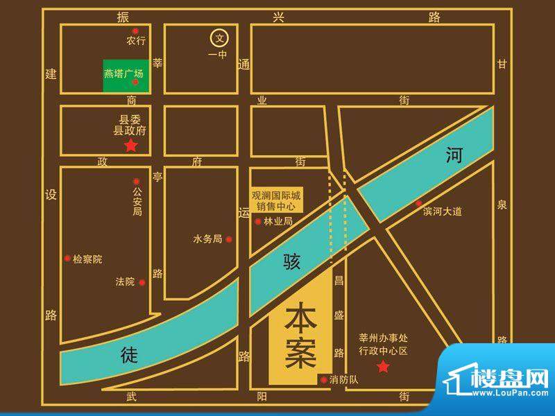 莘县观澜国际城交通图