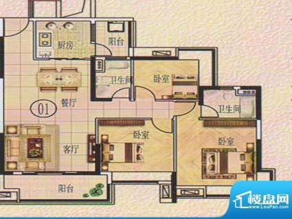 清远奥园马德里阳光面积:117.20m平米