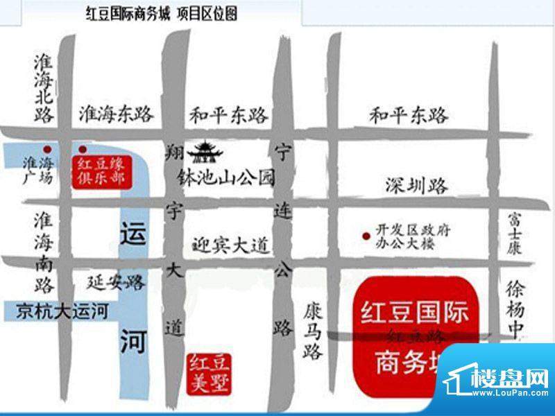 红豆国际城交通图