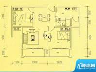 清河城市广场B1户型面积:90.00平米