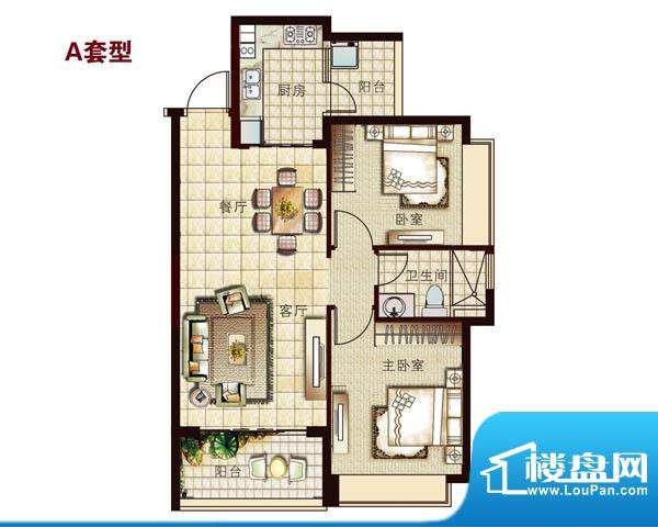 恒大名都A户型 面积:0.00平米