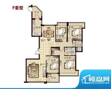 恒大名都F户型 面积:0.00平米