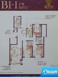 华德力运河城B1-1户面积:129.00平米