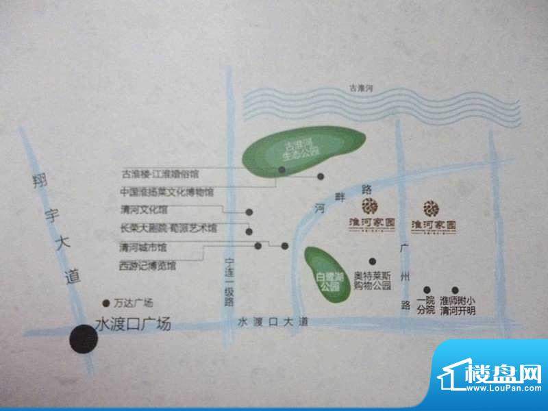 淮河家园交通区位图