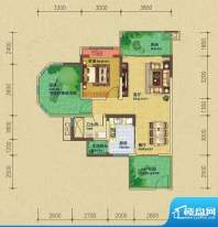 英伦城邦D4户型（可面积:76.50平米