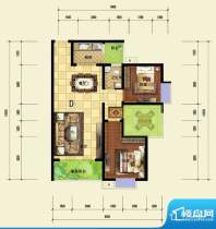 印象森林D户型 2室2面积:86.60平米