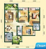 凌凯春天G1 3室2厅2面积:95.85平米