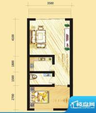 维多利亚森林城B6户面积:47.30平米