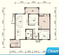 东方国际社区G2-3二面积:90.17平米