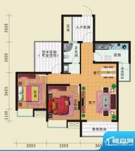 华诺国际G4二室二厅面积:86.69平米