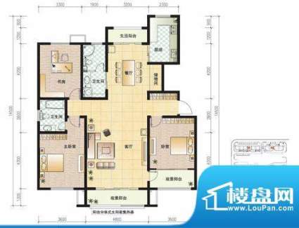 东营市天昊梅园B户型面积:0.00m平米