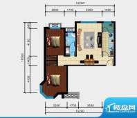 南海西岸户型A2室面积:93.90m平米