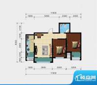 南海西岸户型E2室面积:86.10m平米