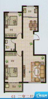 七星佳园户型G1 2室面积:0.00m平米