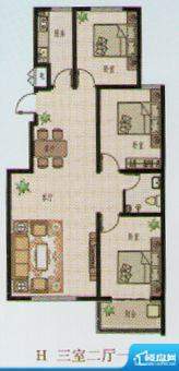 七星佳园户型H 3室2面积:0.00m平米