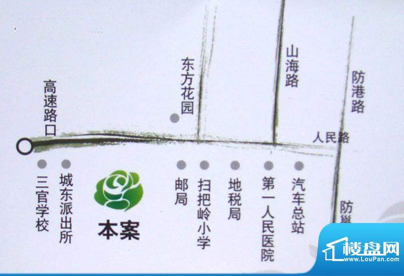 富力锦城花园交通图