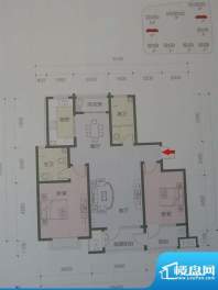 和谐家园户型图 2室面积:118.82m平米