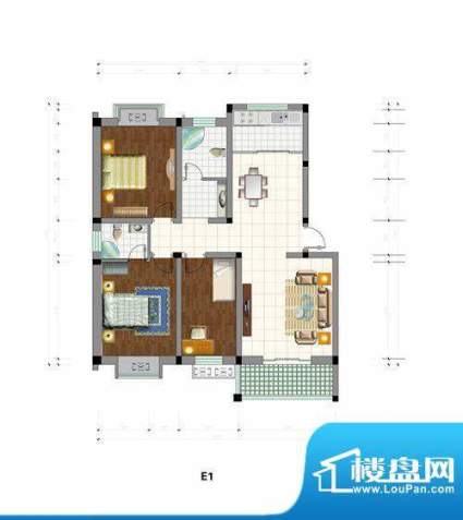 中建·城市花园户型面积:117.56m平米