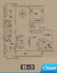 幸福里·铂郡H-3 2室面积:0.00m平米