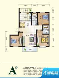 滨海桂冠一期多层A6面积:117.00平米