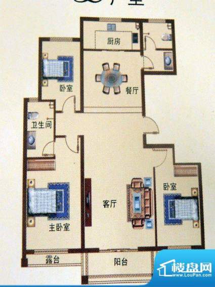 艾森颐景园一期住宅面积:125.00平米