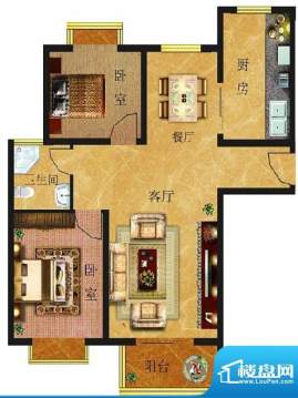 金鼎华府一期住宅 2面积:92.00平米