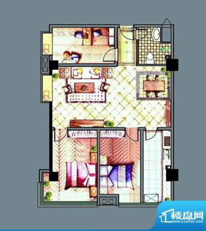 鑫悦首府总统套房户面积:128.00平米