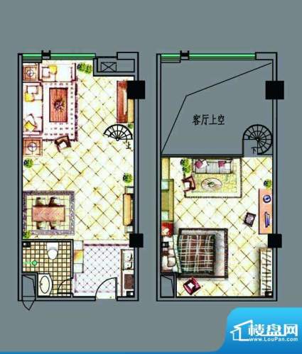 鑫悦首府LOFT公寓户面积:47.00平米