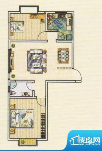 新悦轩一期住宅户型面积:96.28平米